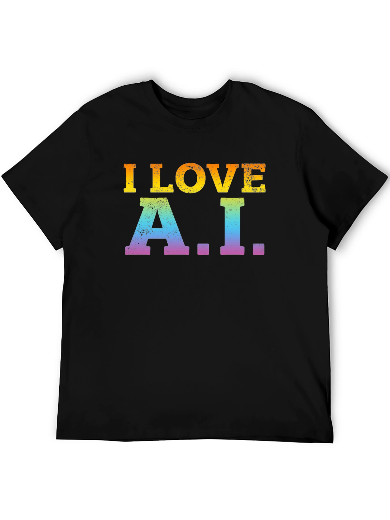 I Love A.I. Black T-Shirt