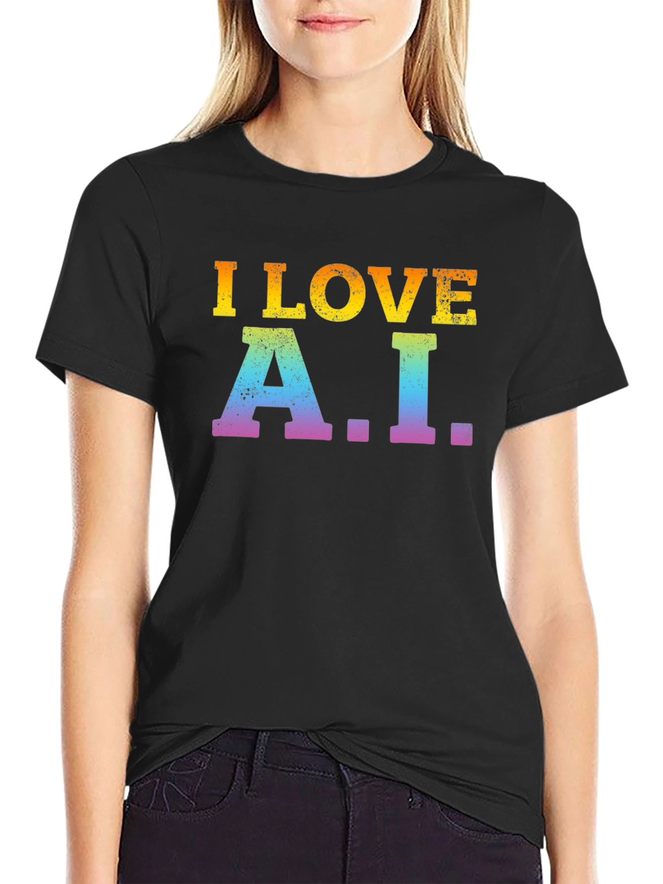 I Love A.I. Black T-Shirt
