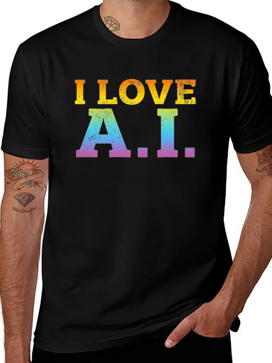 I Love A.I. Black T-Shirt