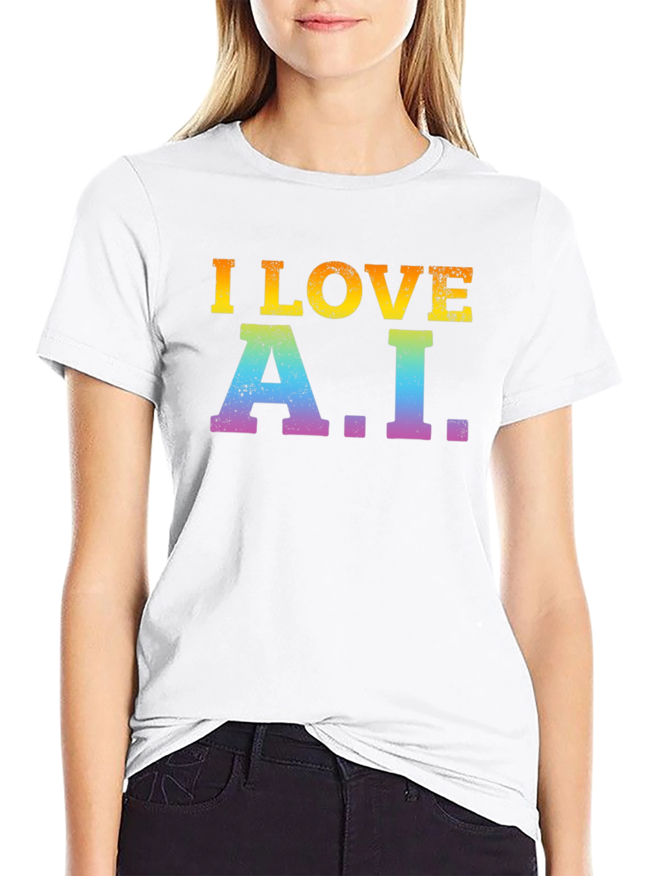 I Love A.I. Black T-Shirt