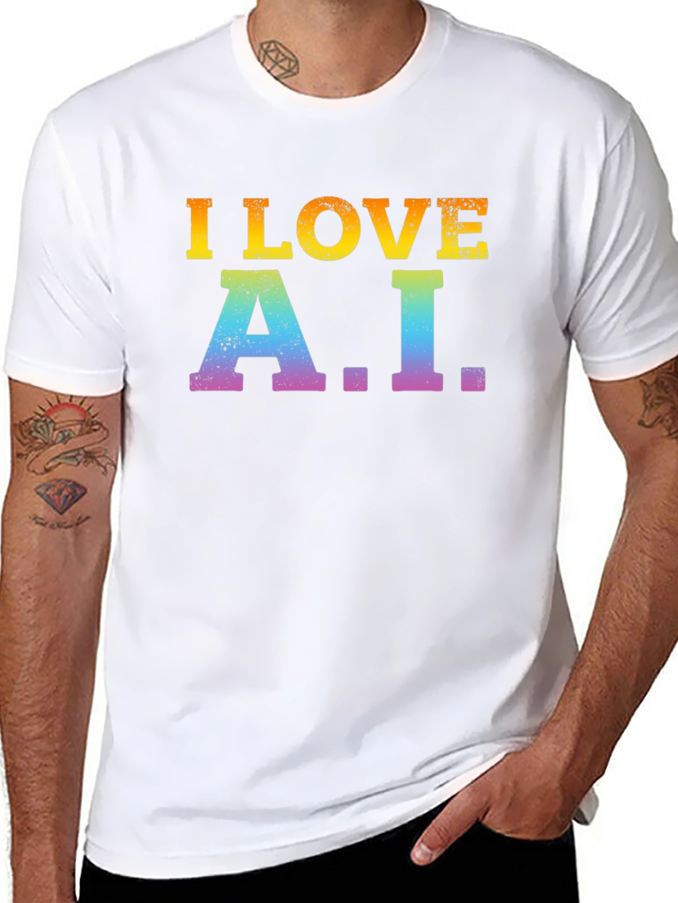 I Love A.I. Black T-Shirt