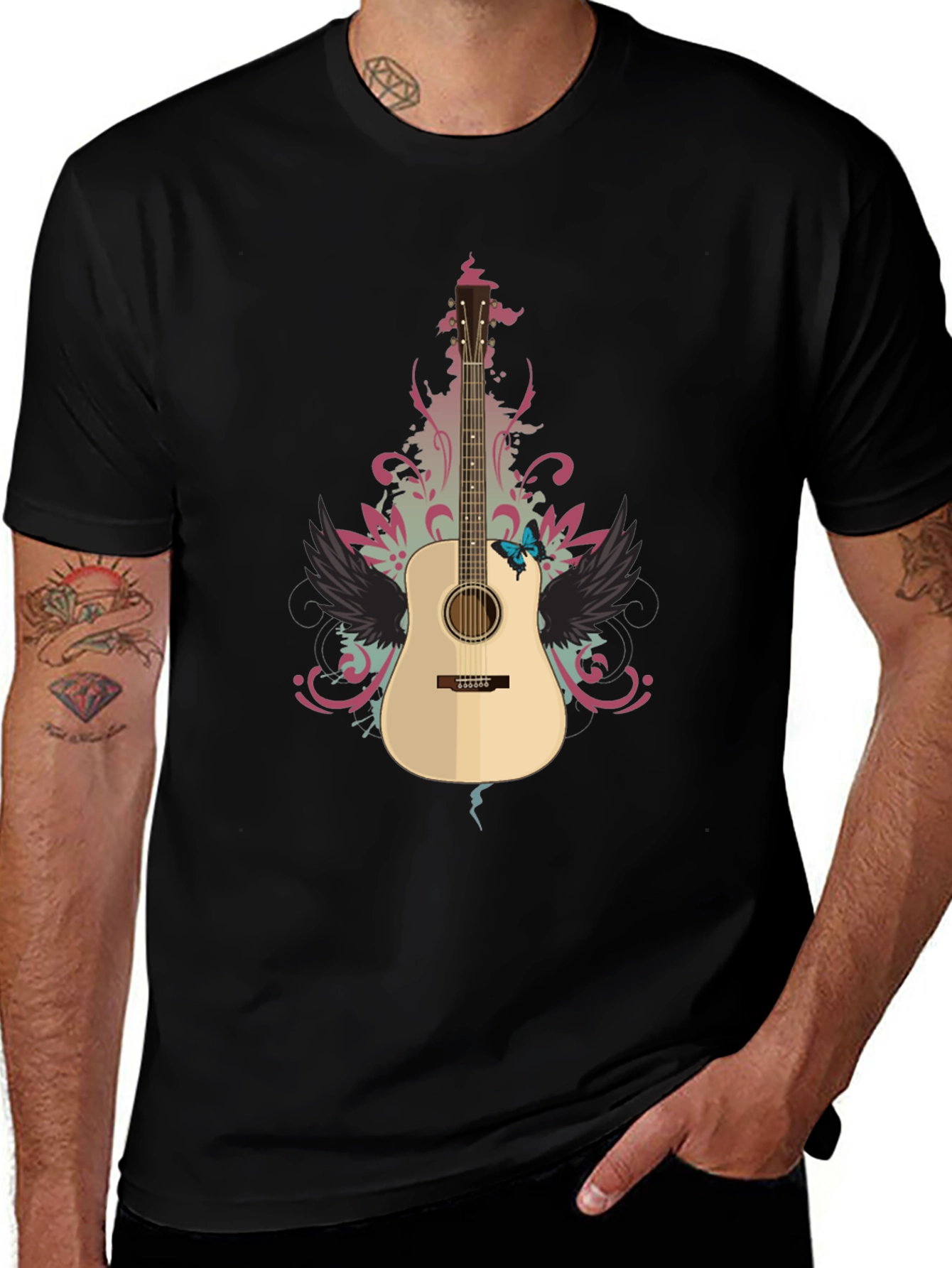 Guitar Graphic Tee - Stylish Music Lover T-Shirt