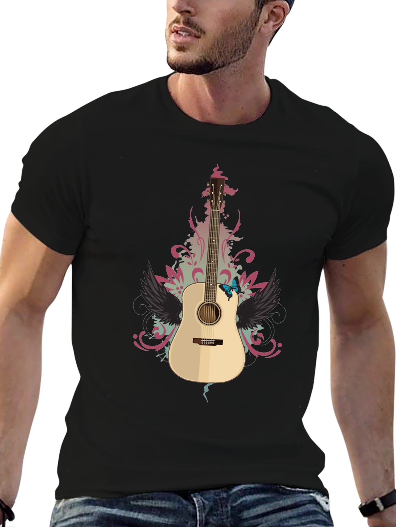 Guitar Graphic Tee - Stylish Music Lover T-Shirt