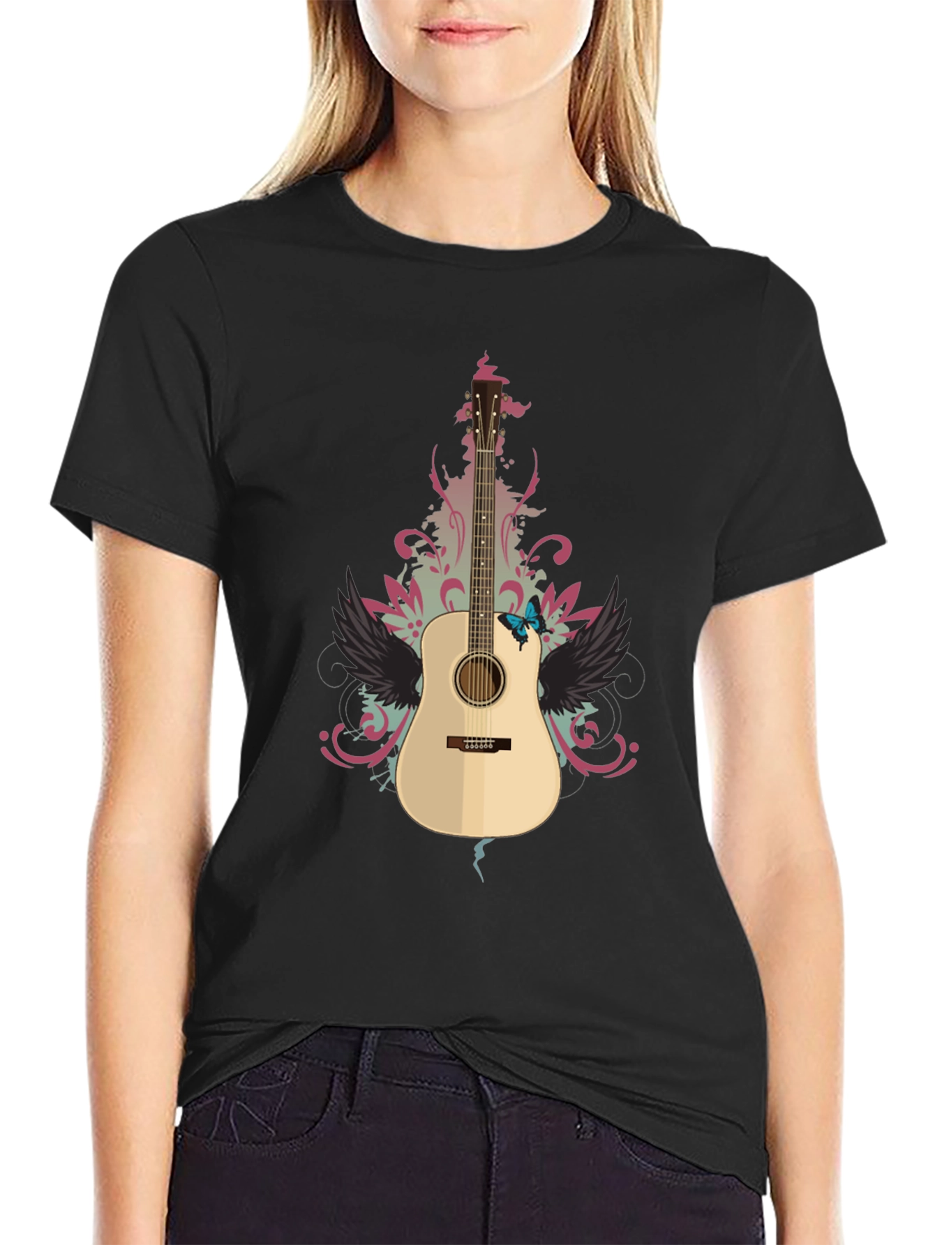 Guitar Graphic Tee - Stylish Music Lover T-Shirt