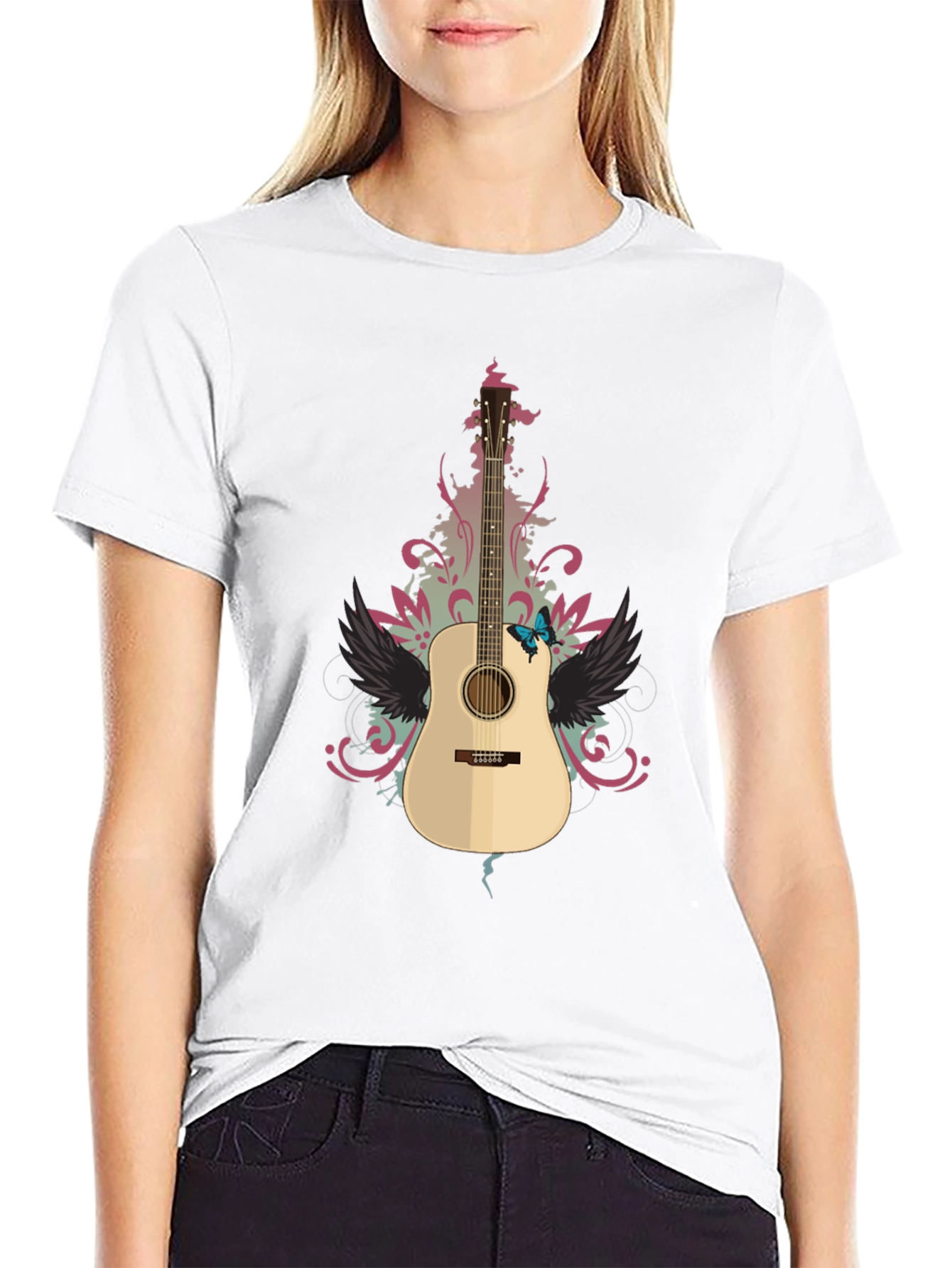Guitar Graphic Tee - Stylish Music Lover T-Shirt
