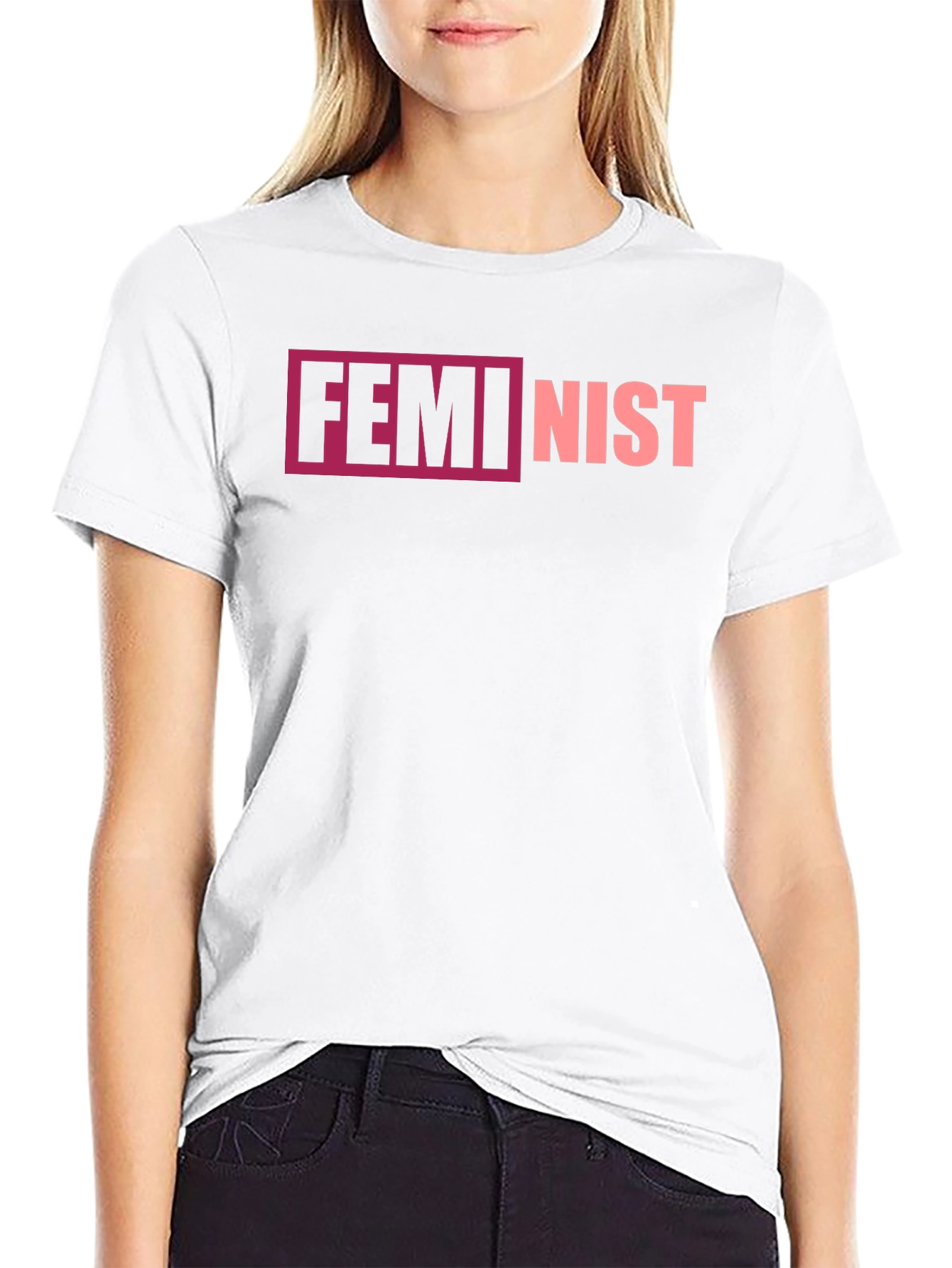 Feminist Graphic Tee - Black Cotton T-Shirt