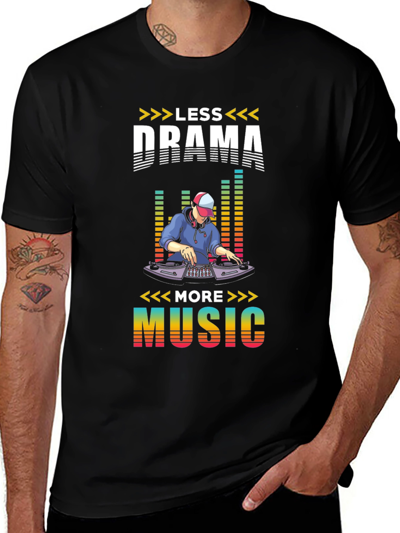 Less Drama More Music Graphic Tee