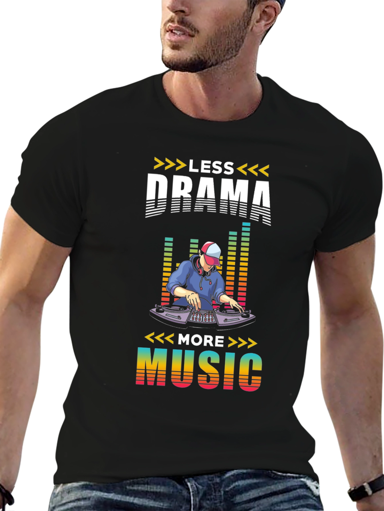 Less Drama More Music Graphic Tee