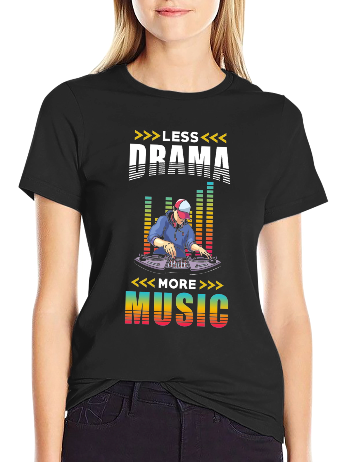 Less Drama More Music Graphic Tee