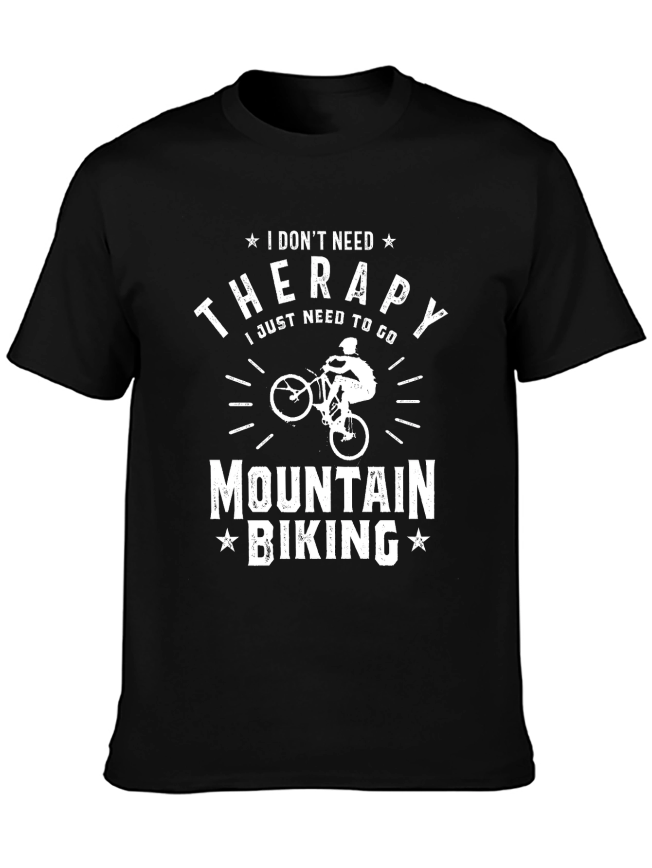 Mountain Biking Therapy Graphic T-Shirt