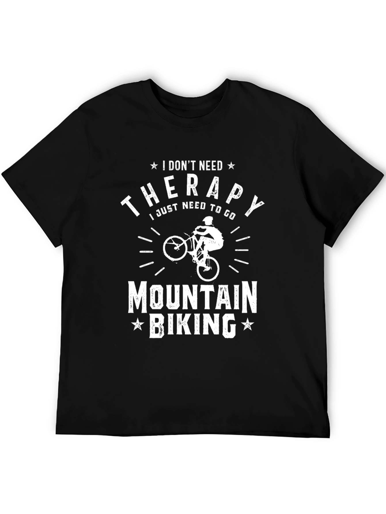 Mountain Biking Therapy Graphic T-Shirt