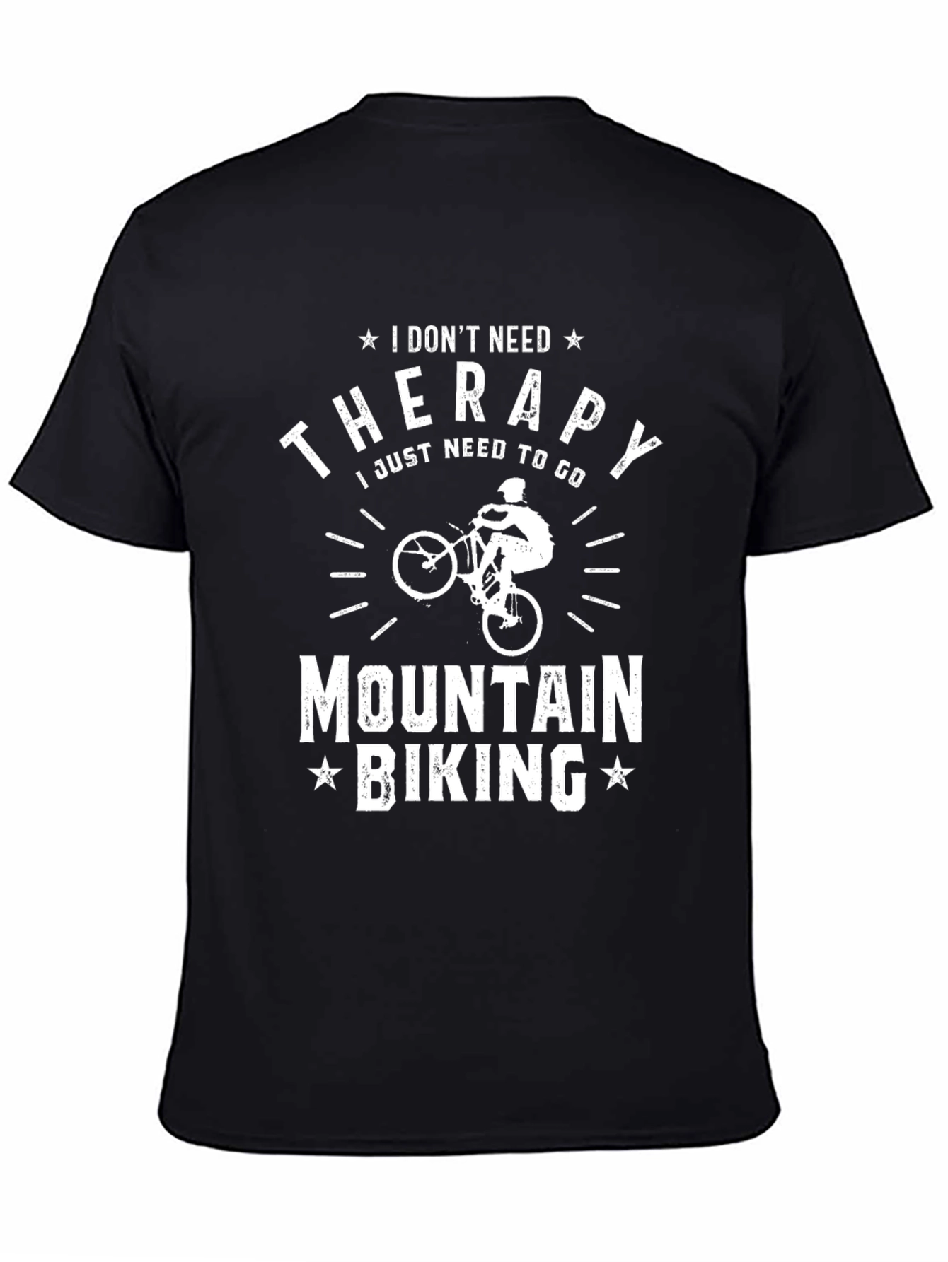 Mountain Biking Therapy Graphic T-Shirt