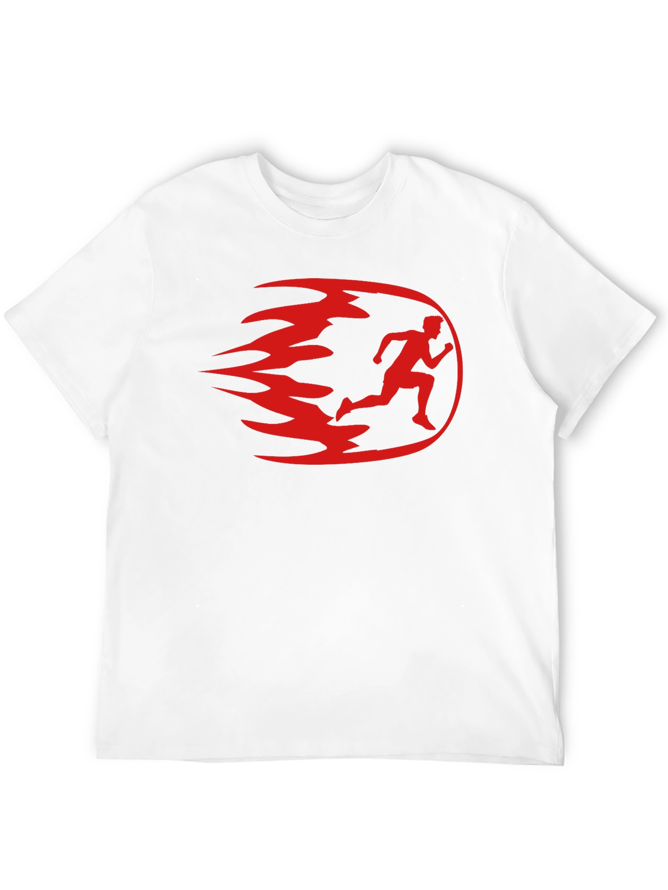 Mens Black Running Graphic T-Shirt