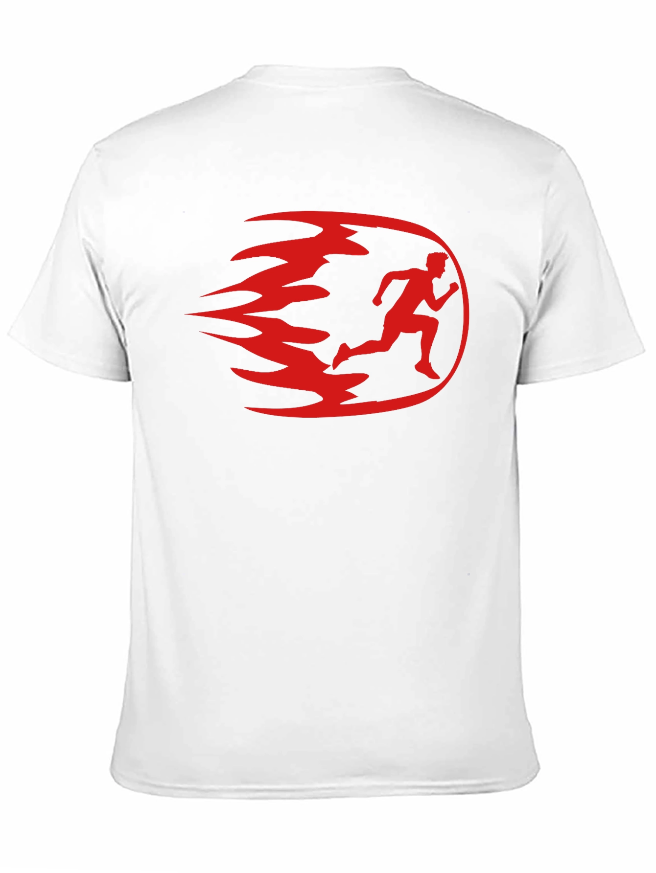 Mens Black Running Graphic T-Shirt