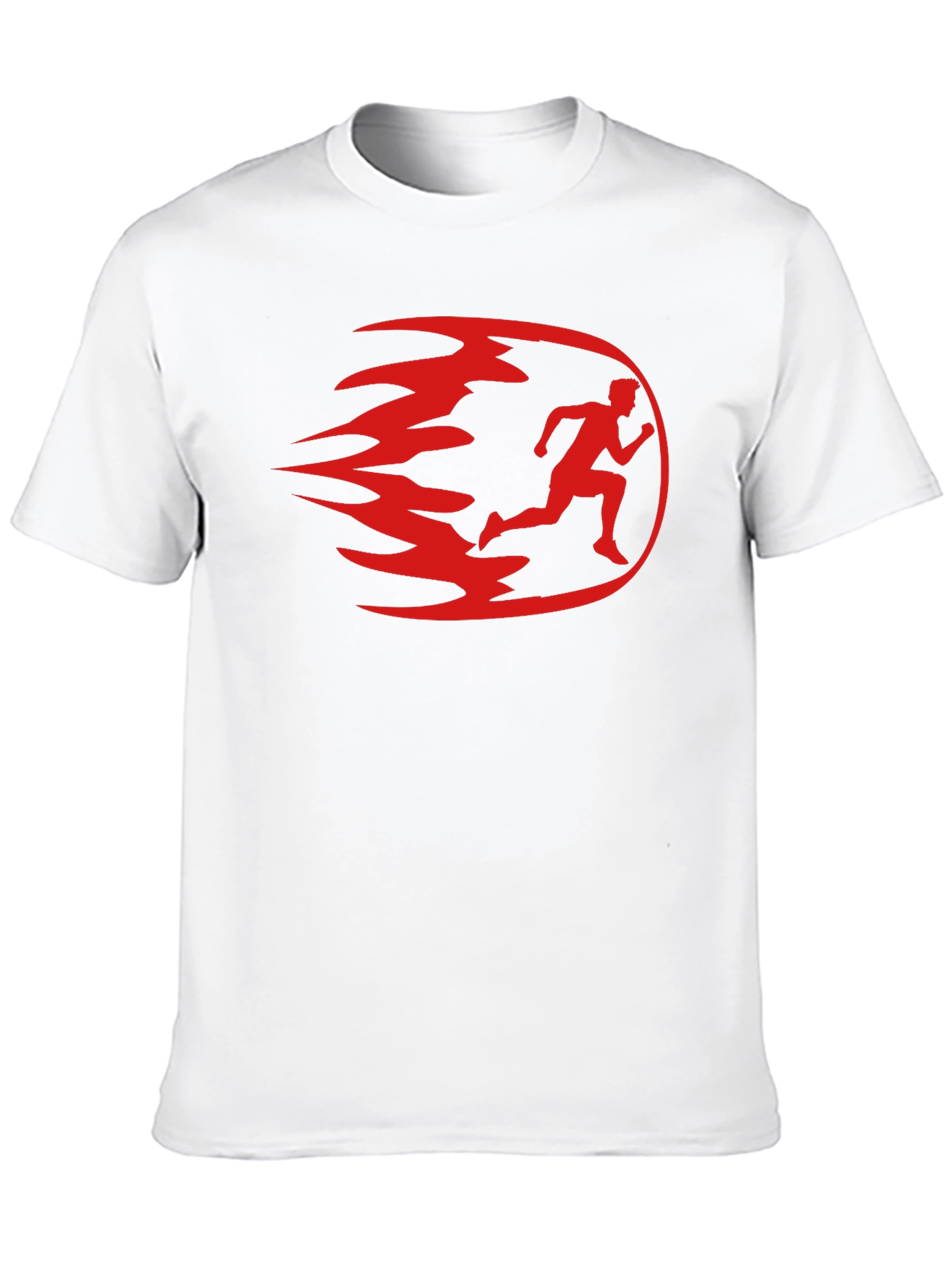 Mens Black Running Graphic T-Shirt