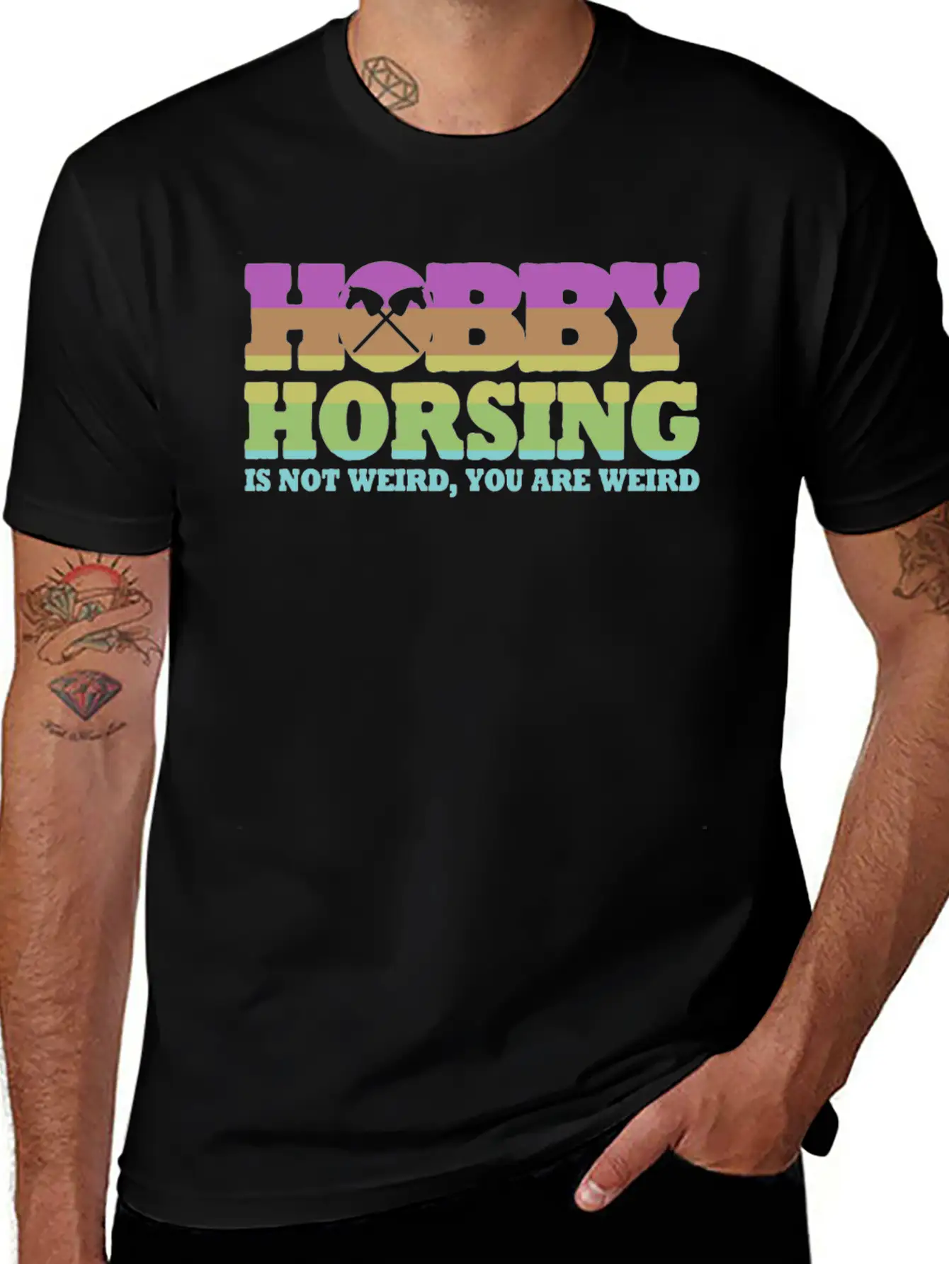 Hobby Horsing With Hobby Horse Unisex Casual T-Shirt – Clean Design For Daily Comfort