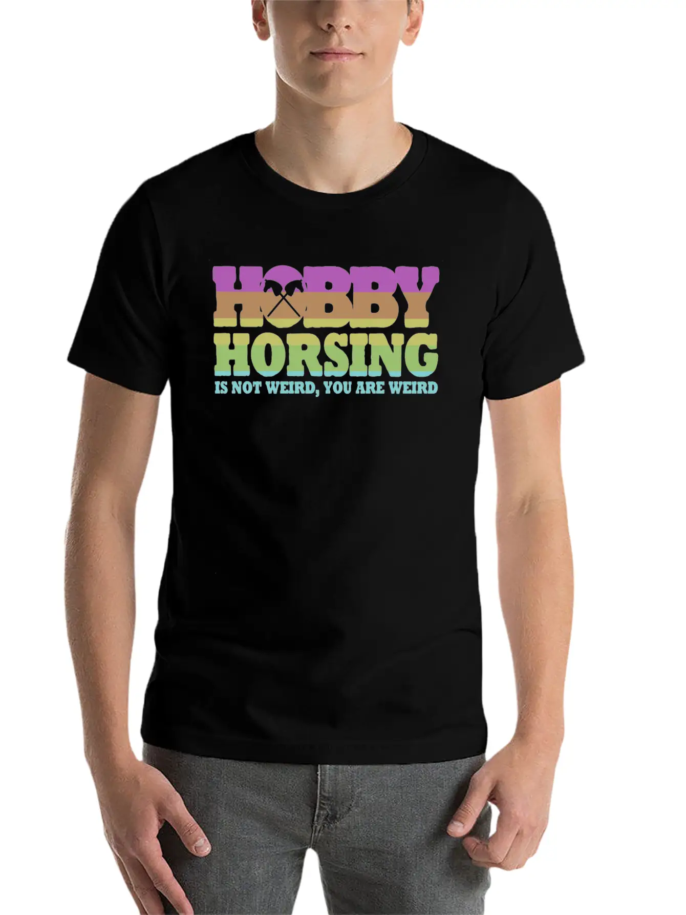 Hobby Horsing With Hobby Horse Unisex Casual T-Shirt – Clean Design For Daily Comfort
