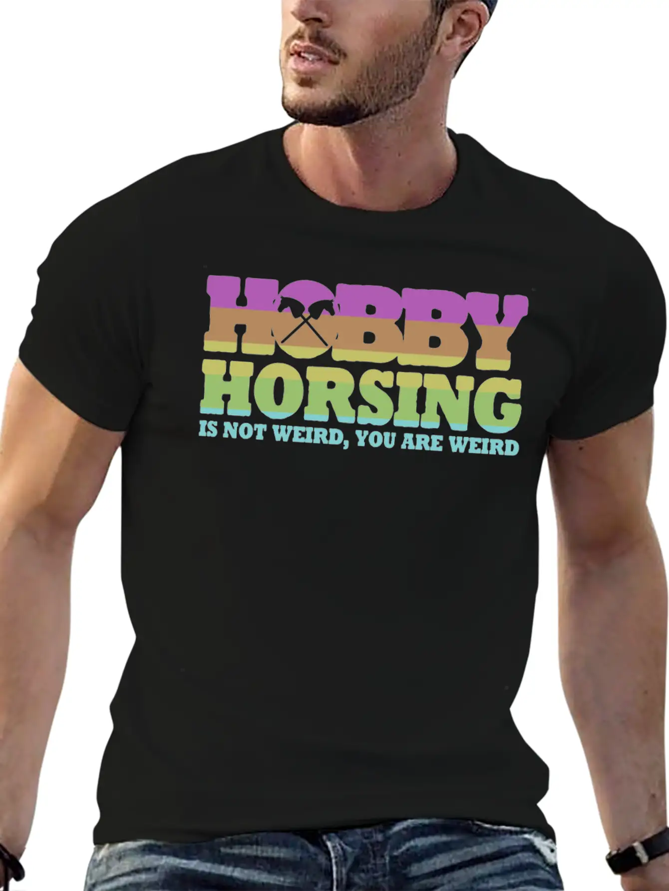 Hobby Horsing With Hobby Horse Unisex Casual T-Shirt – Clean Design For Daily Comfort