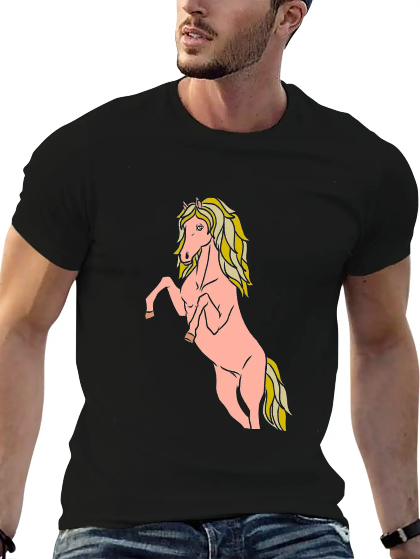 HORSE GIRL Unisex Casual T-Shirt – Clean Design For Daily Comfort