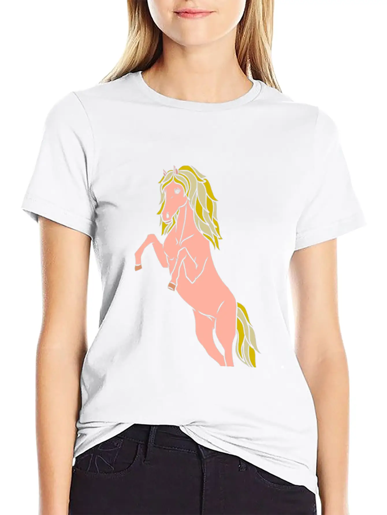 HORSE GIRL Unisex Casual T-Shirt – Clean Design For Daily Comfort