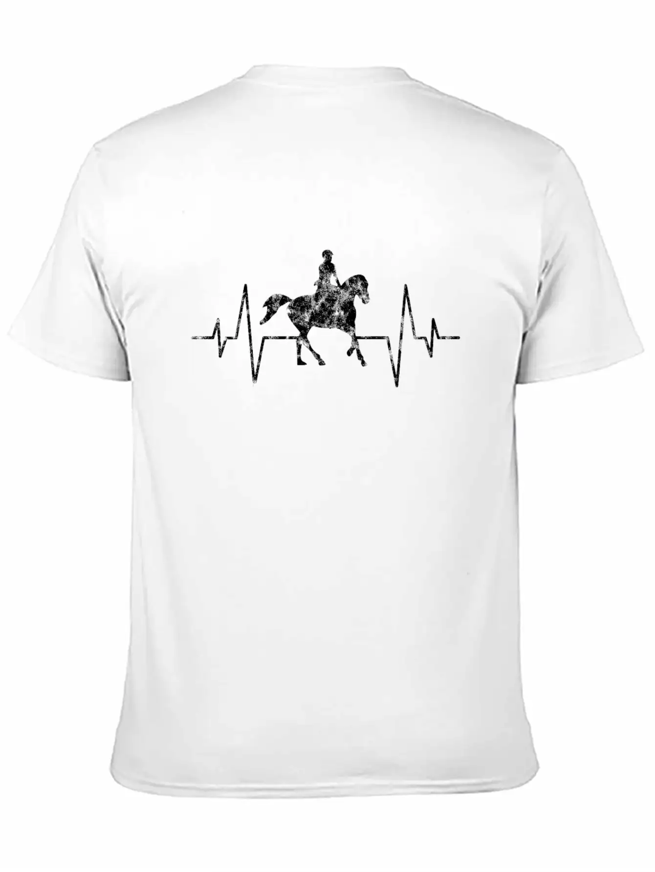 Horse Heartbeat Unisex Casual T-Shirt – Clean Design For Daily Comfort