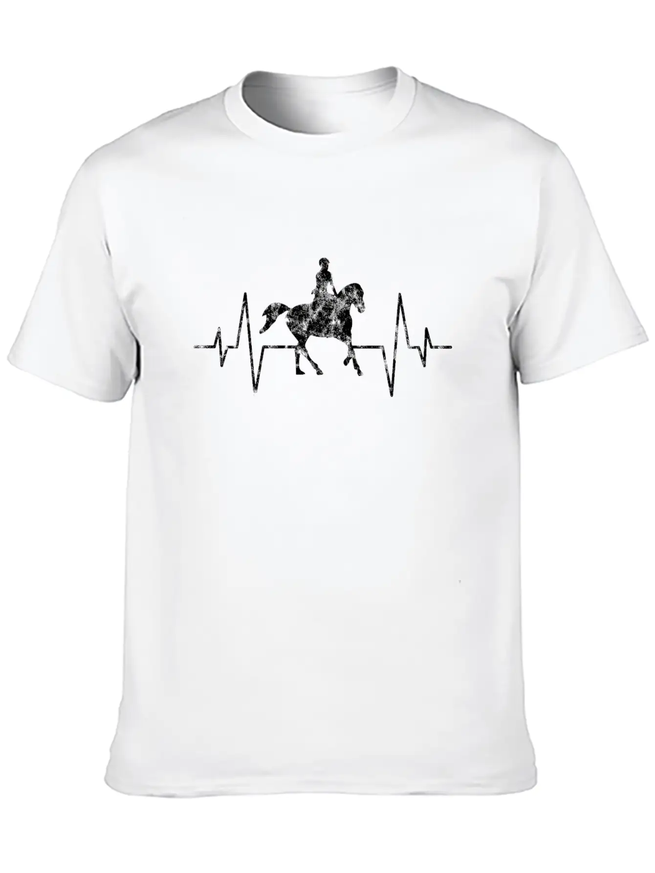 Horse Heartbeat Unisex Casual T-Shirt – Clean Design For Daily Comfort