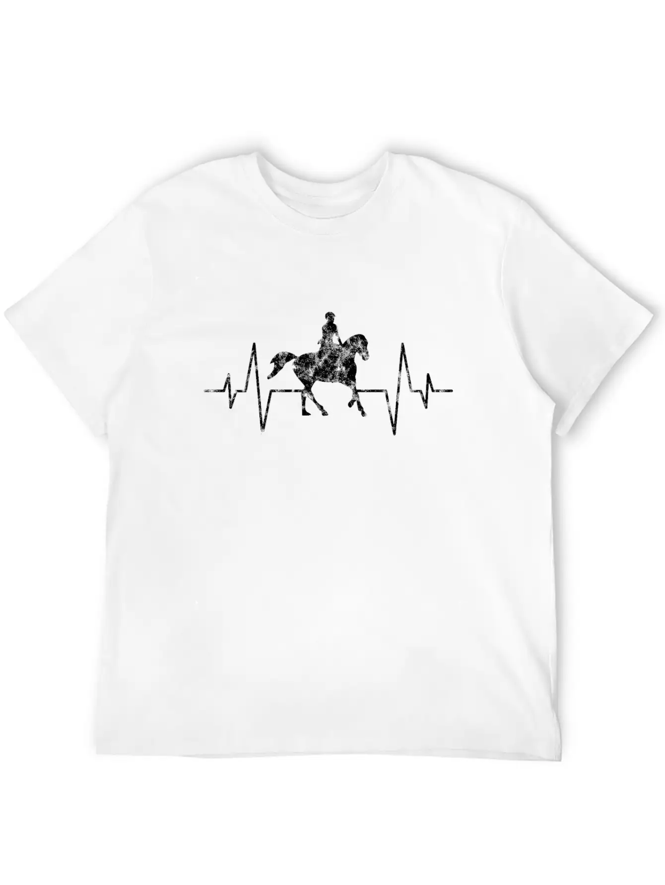 Horse Heartbeat Unisex Casual T-Shirt – Clean Design For Daily Comfort