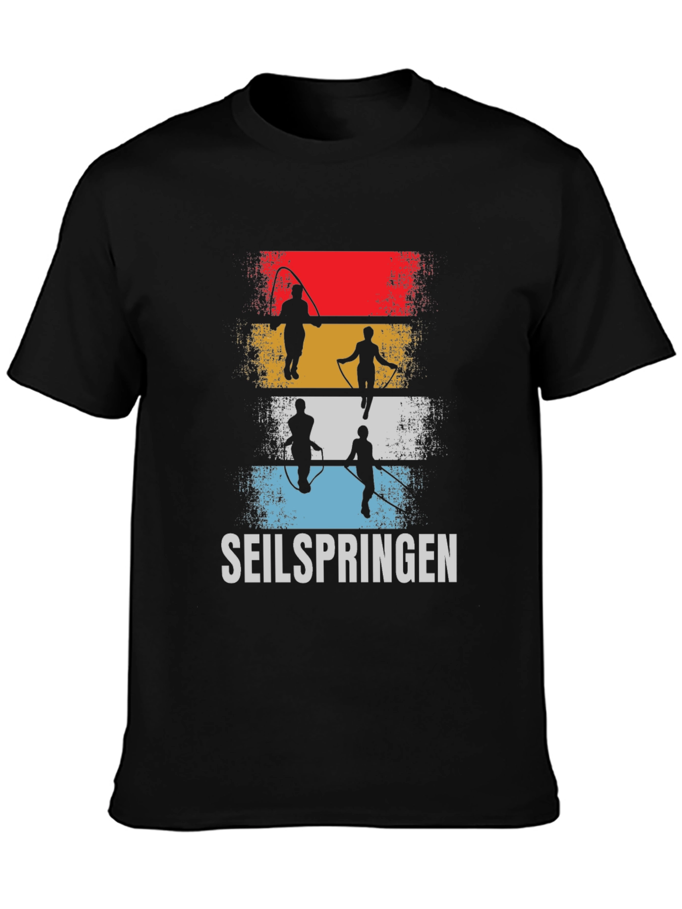 Seilspringen Graphic Tee - Retro Rope Jumping Shirt