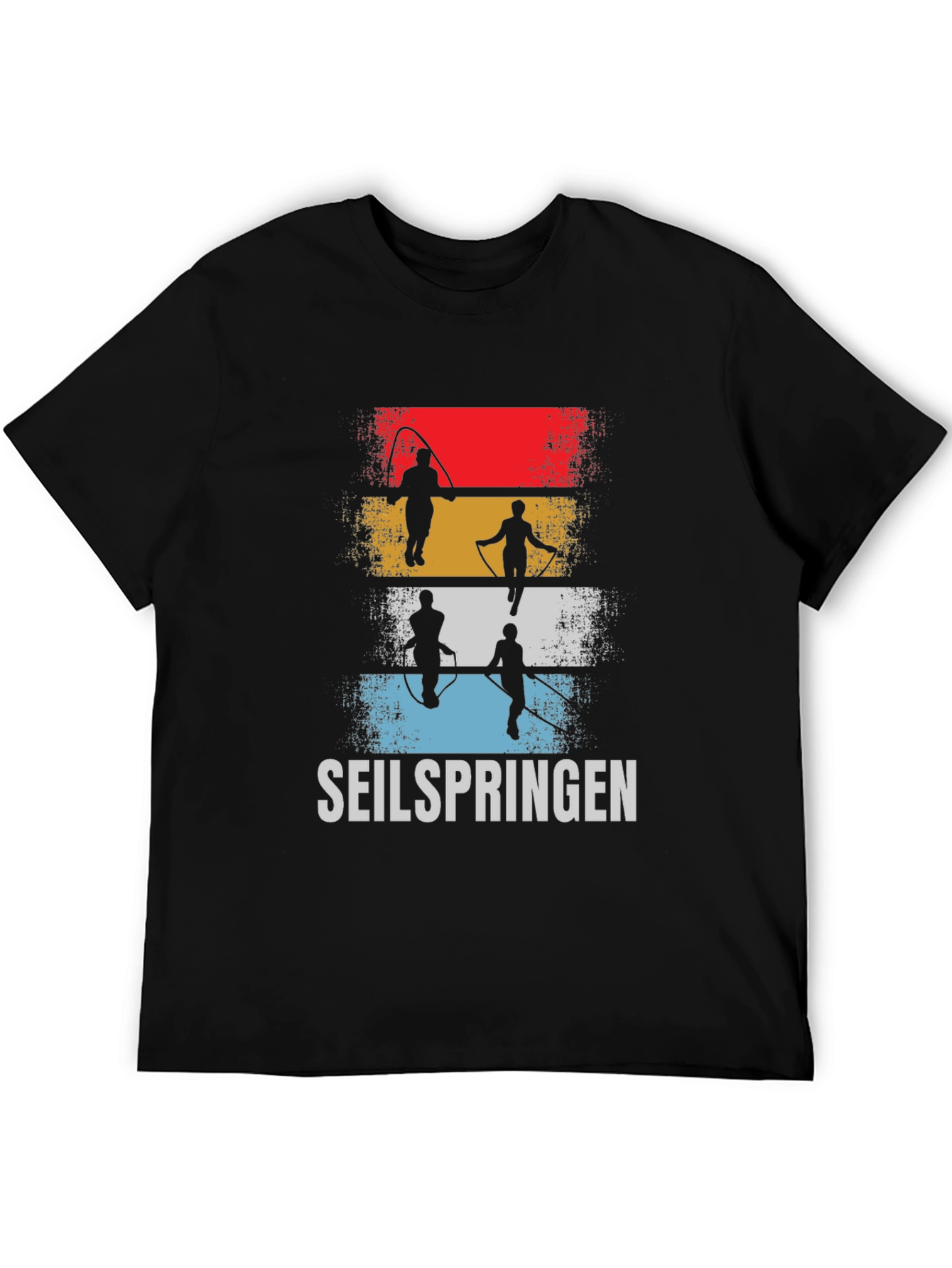 Seilspringen Graphic Tee - Retro Rope Jumping Shirt