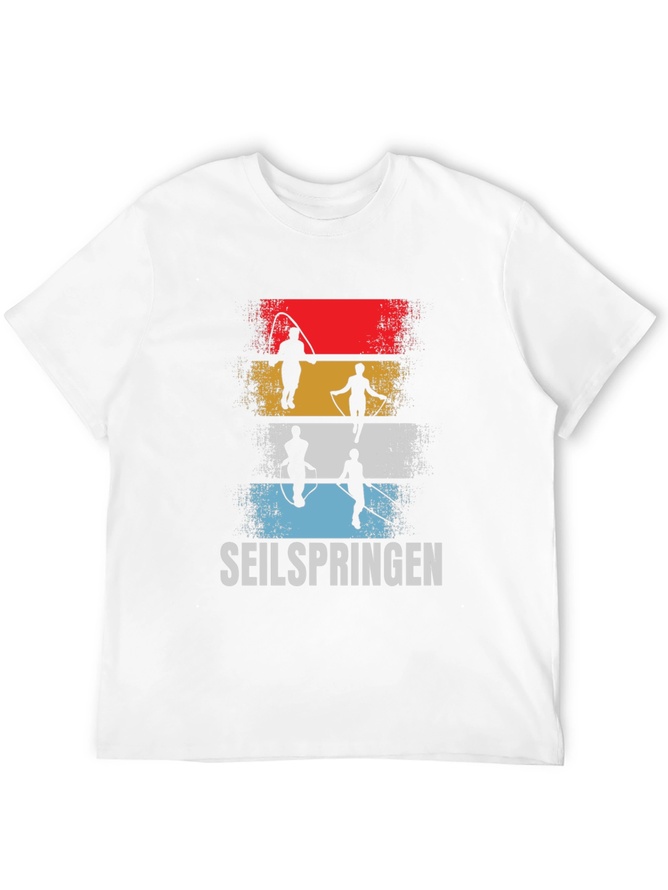Seilspringen Graphic Tee - Retro Rope Jumping Shirt