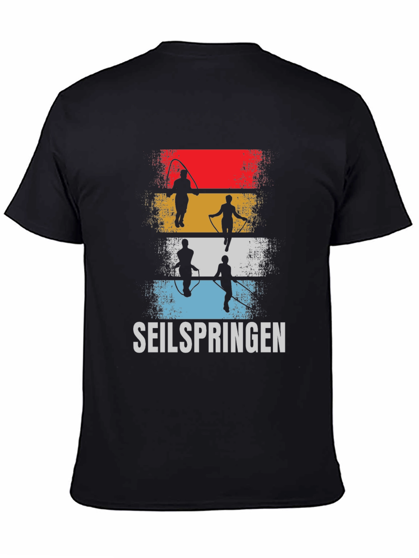 Seilspringen Graphic Tee - Retro Rope Jumping Shirt