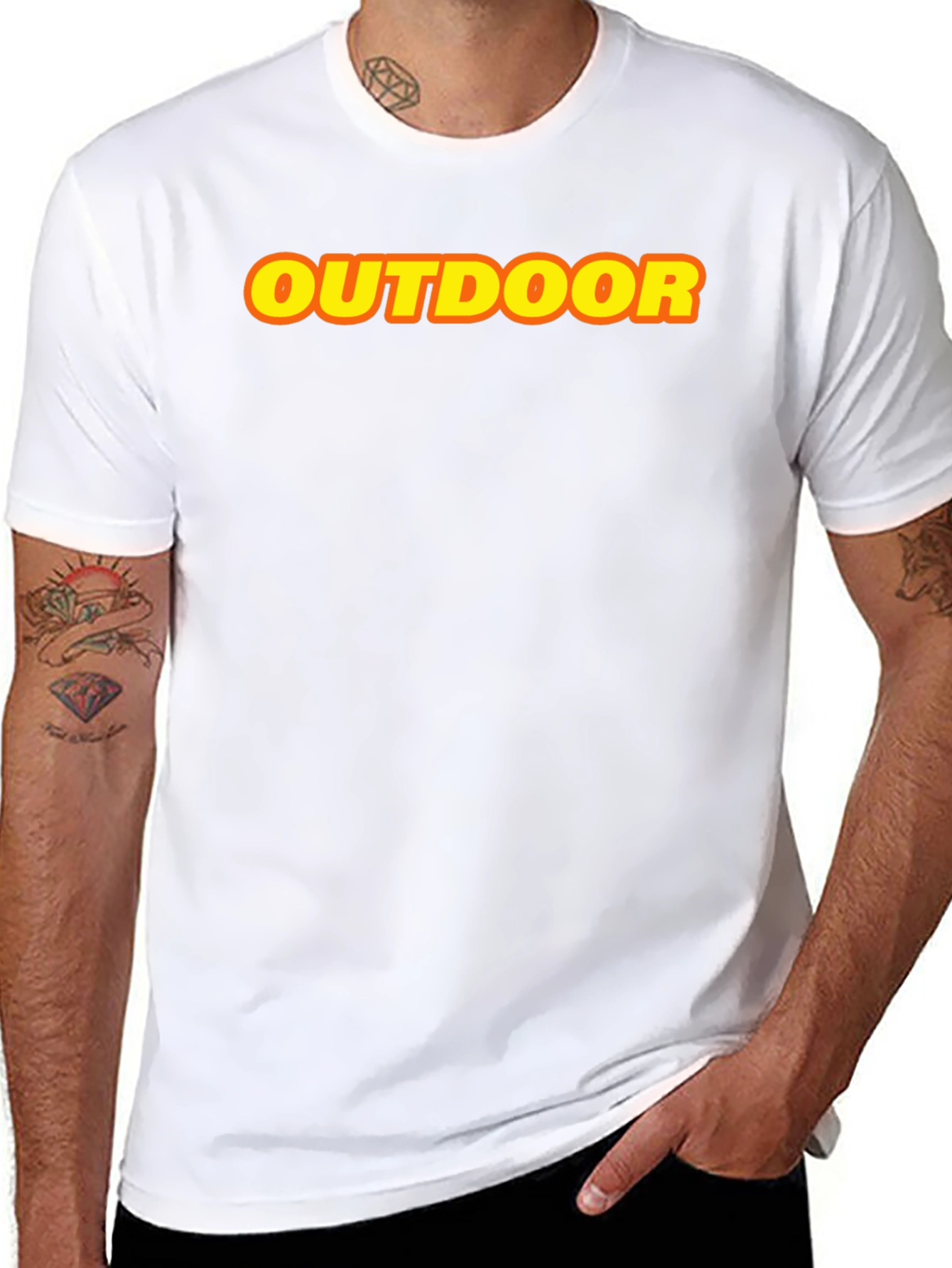 Outdoor Graphic Tee - Classic Crewneck Cotton T-Shirt