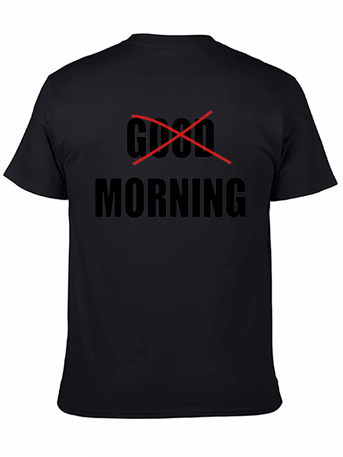 Good Morning Graphic Tee - Mens Black T-Shirt