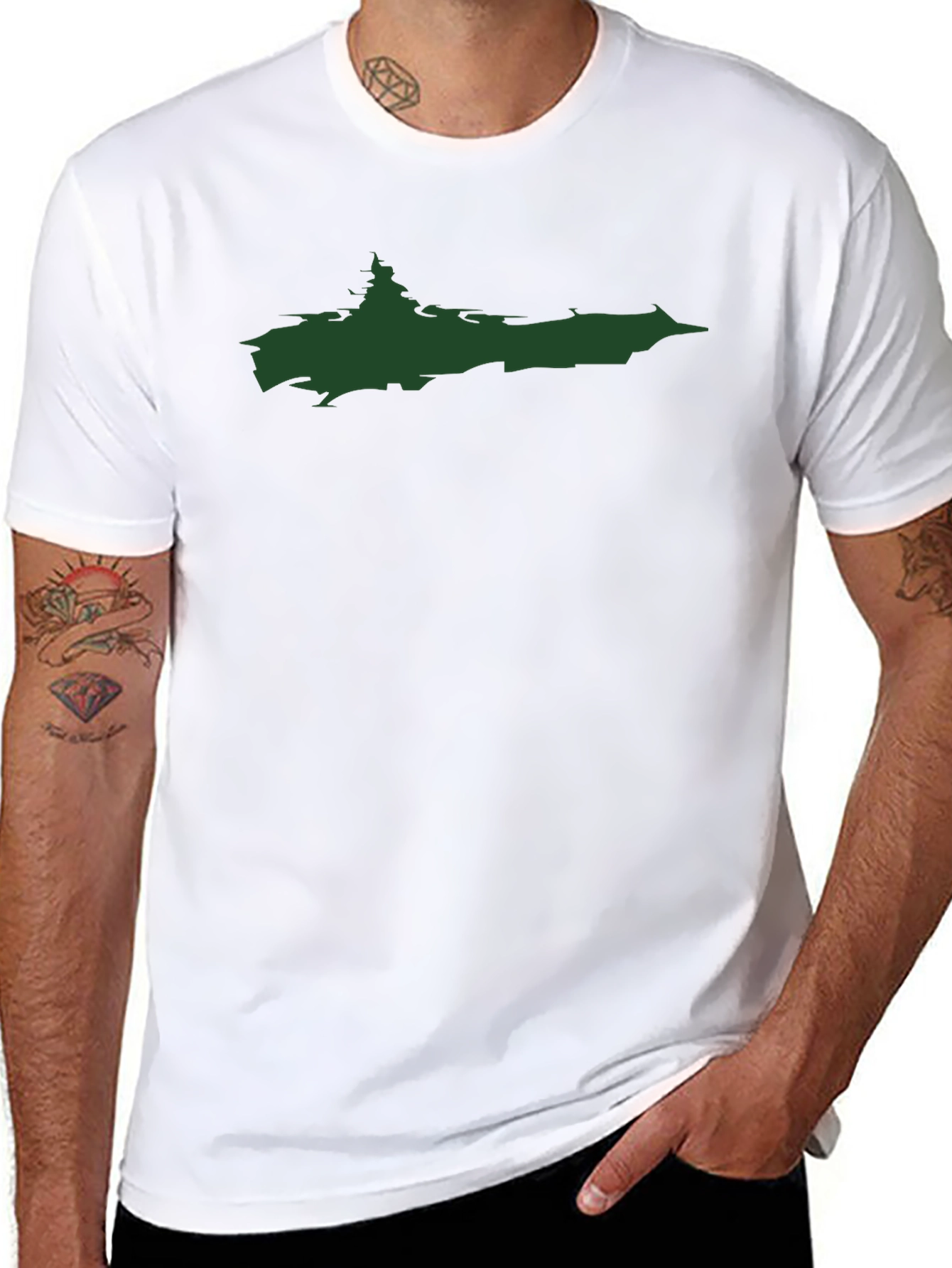 Unique Upper Peninsula Green Graphic Tee