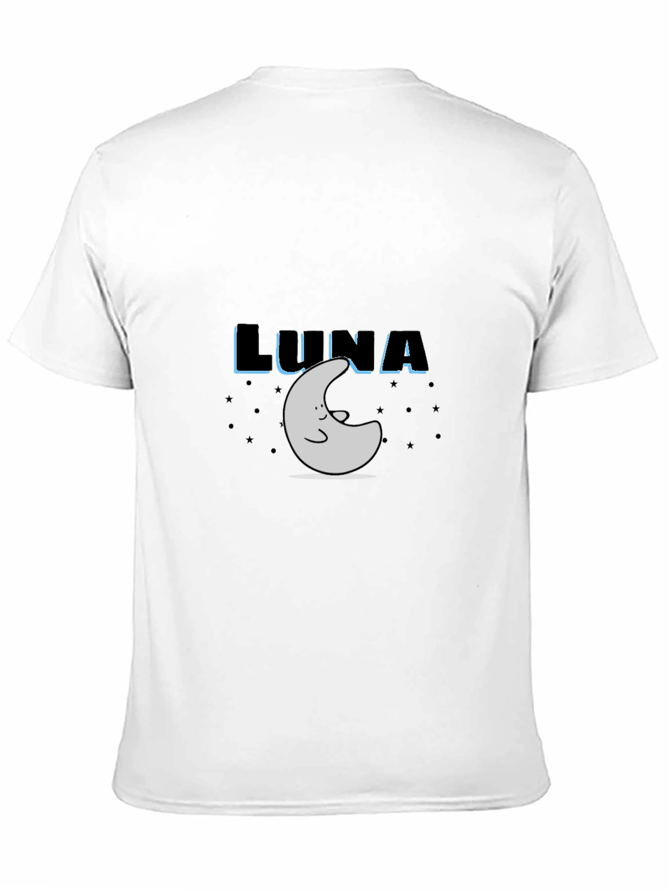 Luna Moon Graphic Tee - Black Cotton T-Shirt