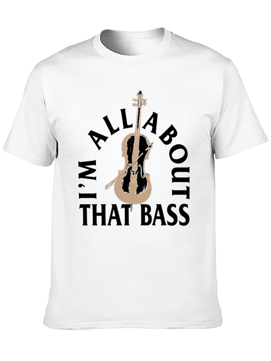 Bass Guitar T-Shirt - Im All About That Bass Design