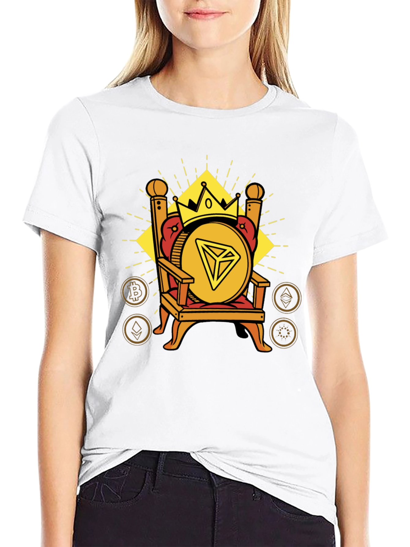 Crypto King T-Shirt - Throne Design