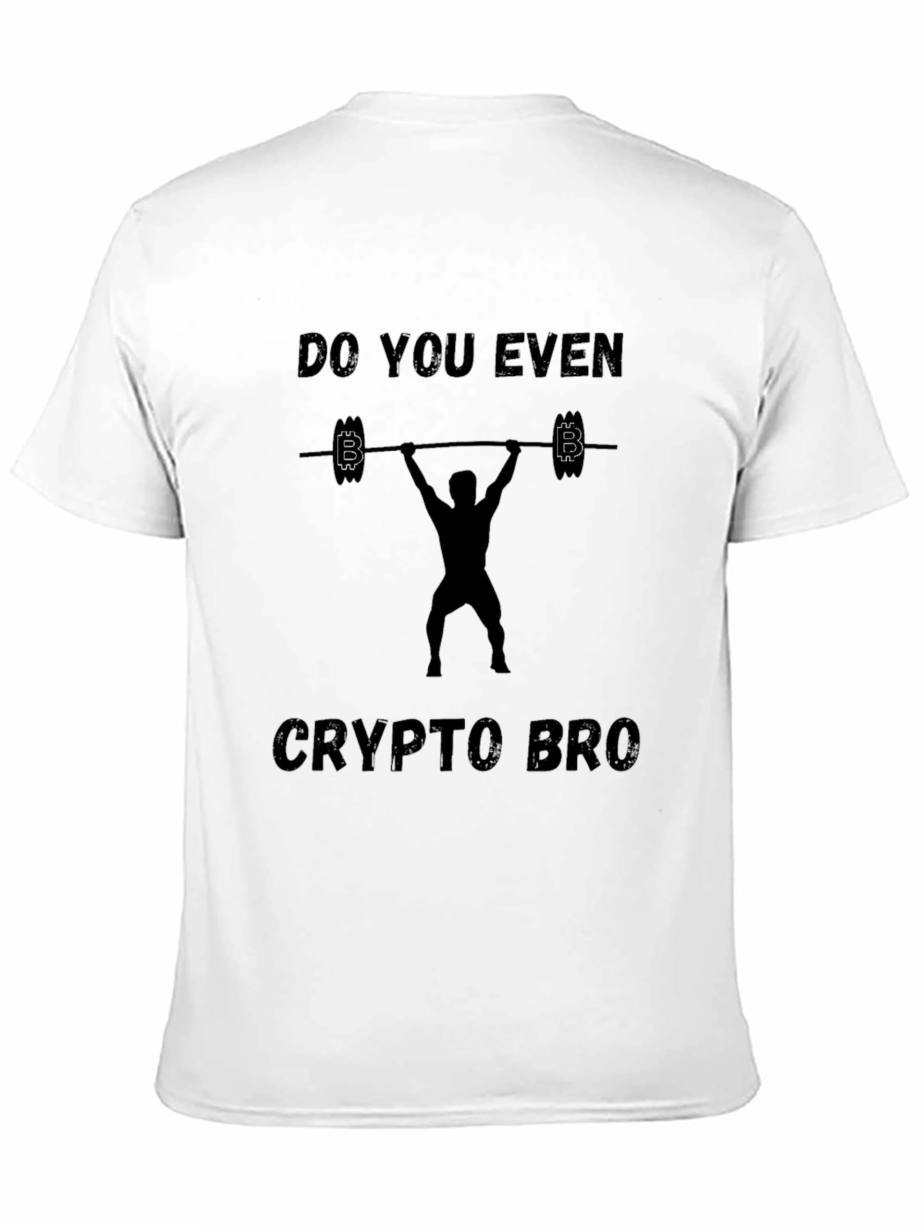 Crypto Bro Black T-Shirt - Gym & Bitcoin Design