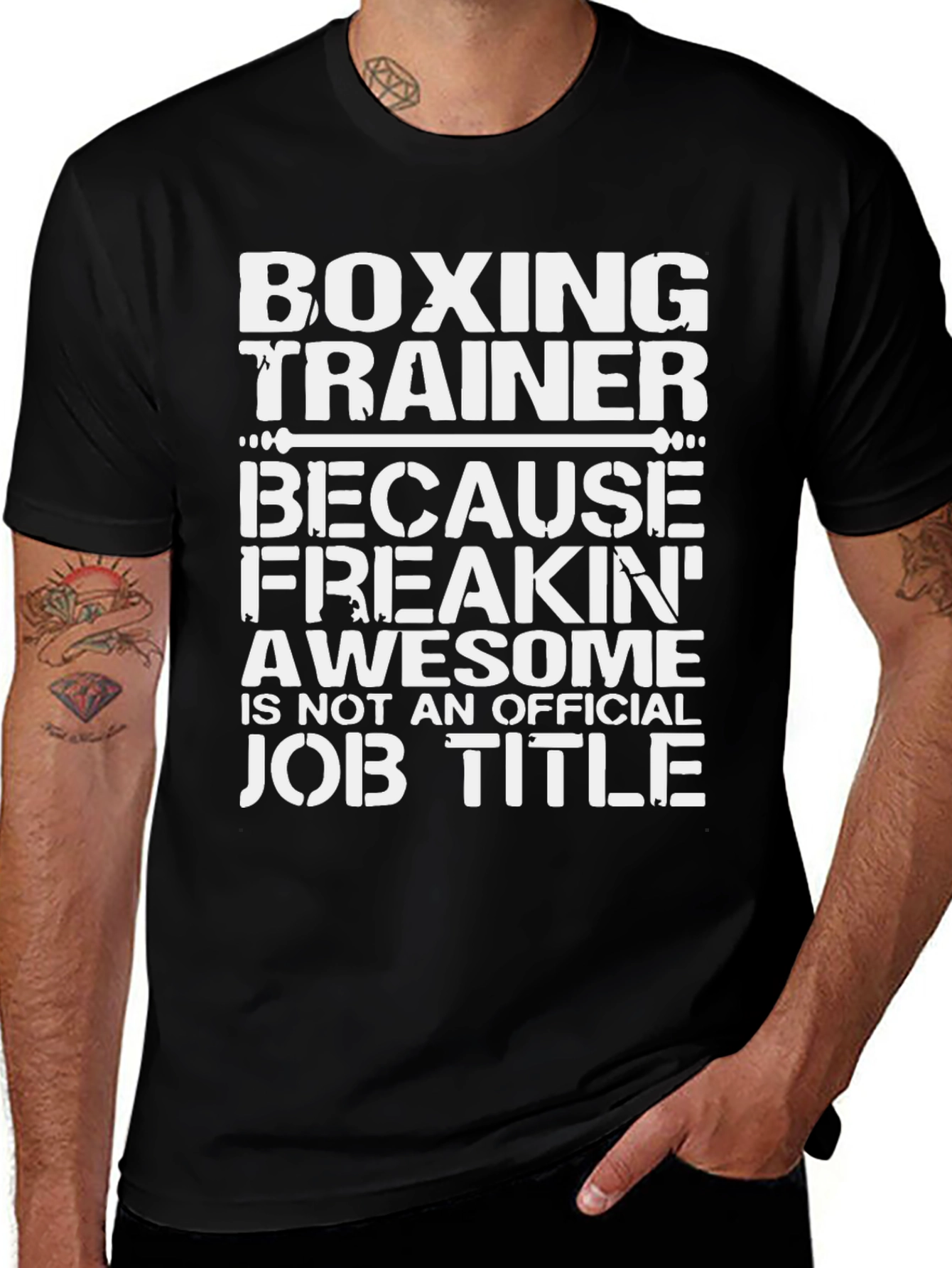 Boxing Trainer Awesome Job Title T-Shirt