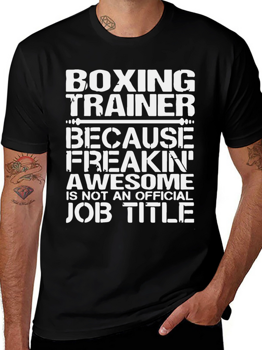 Boxing Trainer Awesome Job Title T-Shirt