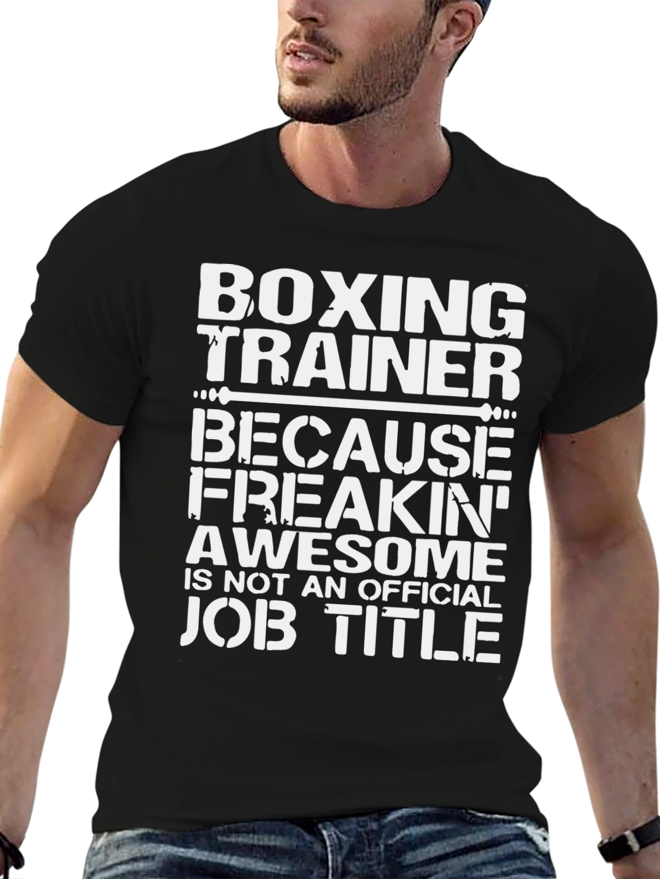 Boxing Trainer Awesome Job Title T-Shirt