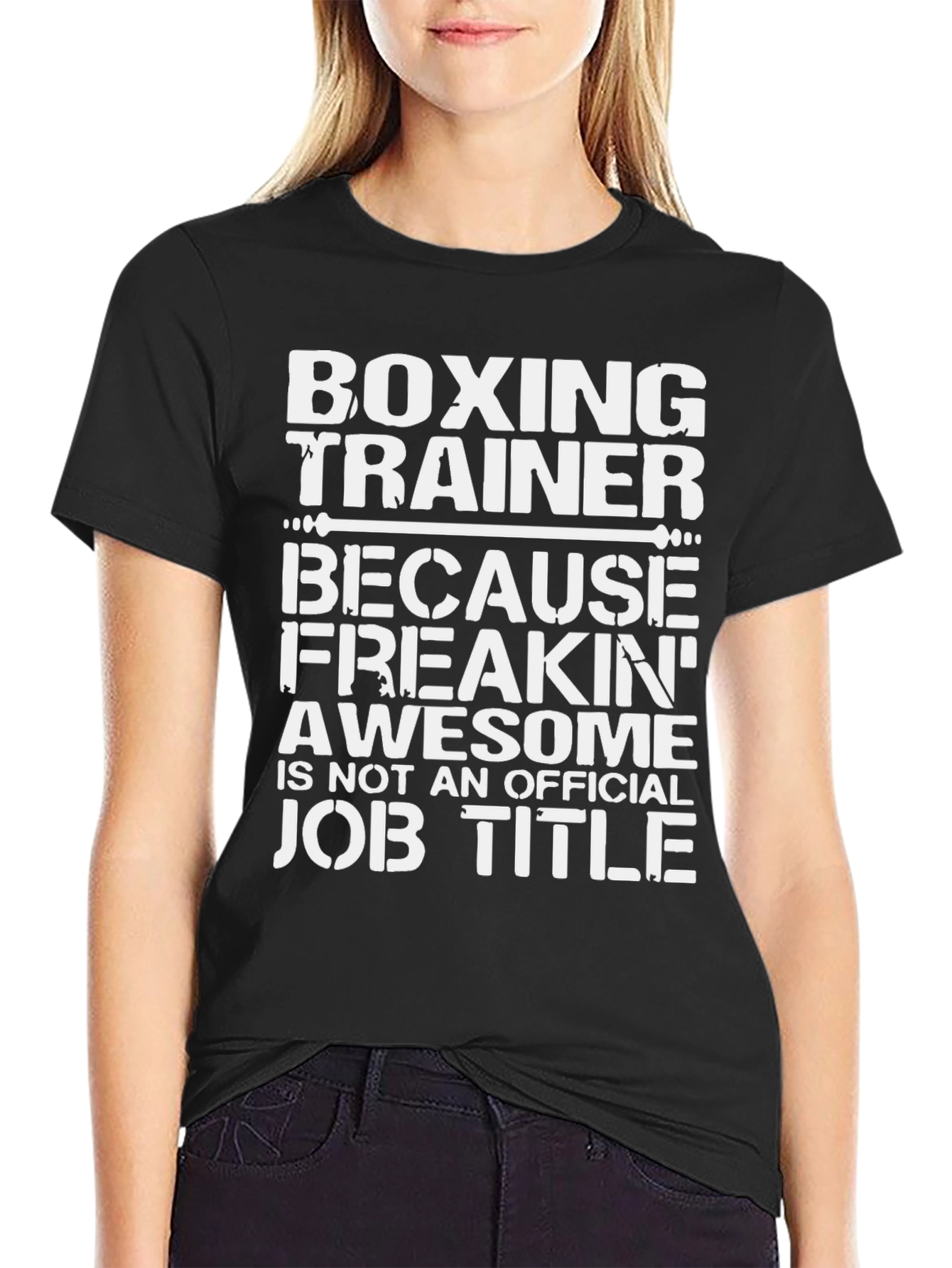 Boxing Trainer Awesome Job Title T-Shirt
