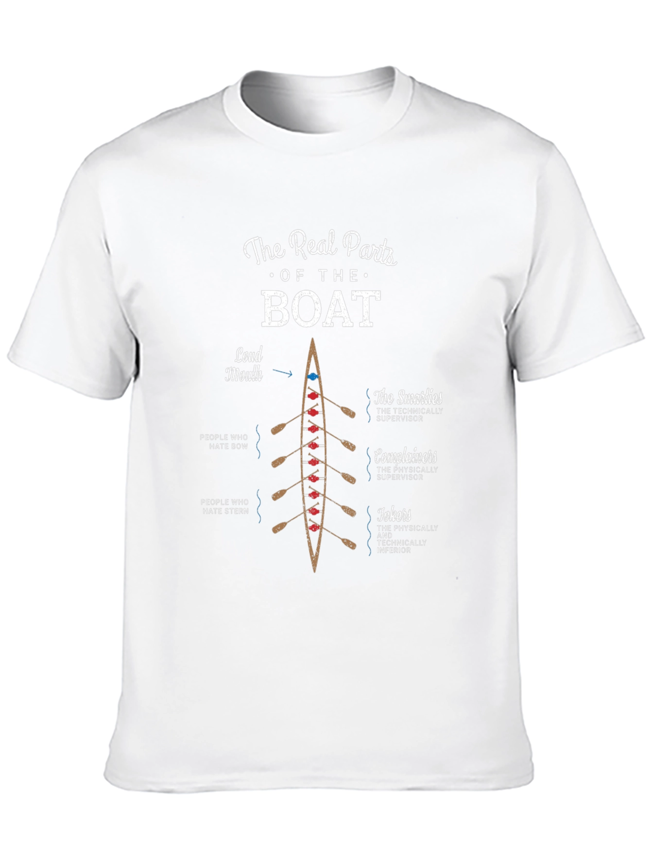 The Real Parts of The Boat Rowing T-Shirt