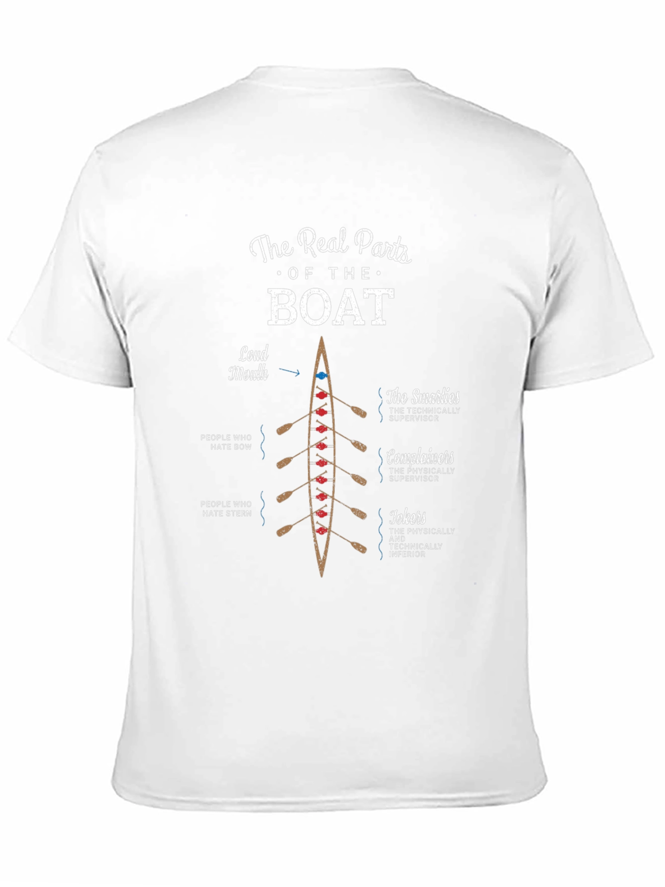The Real Parts of The Boat Rowing T-Shirt
