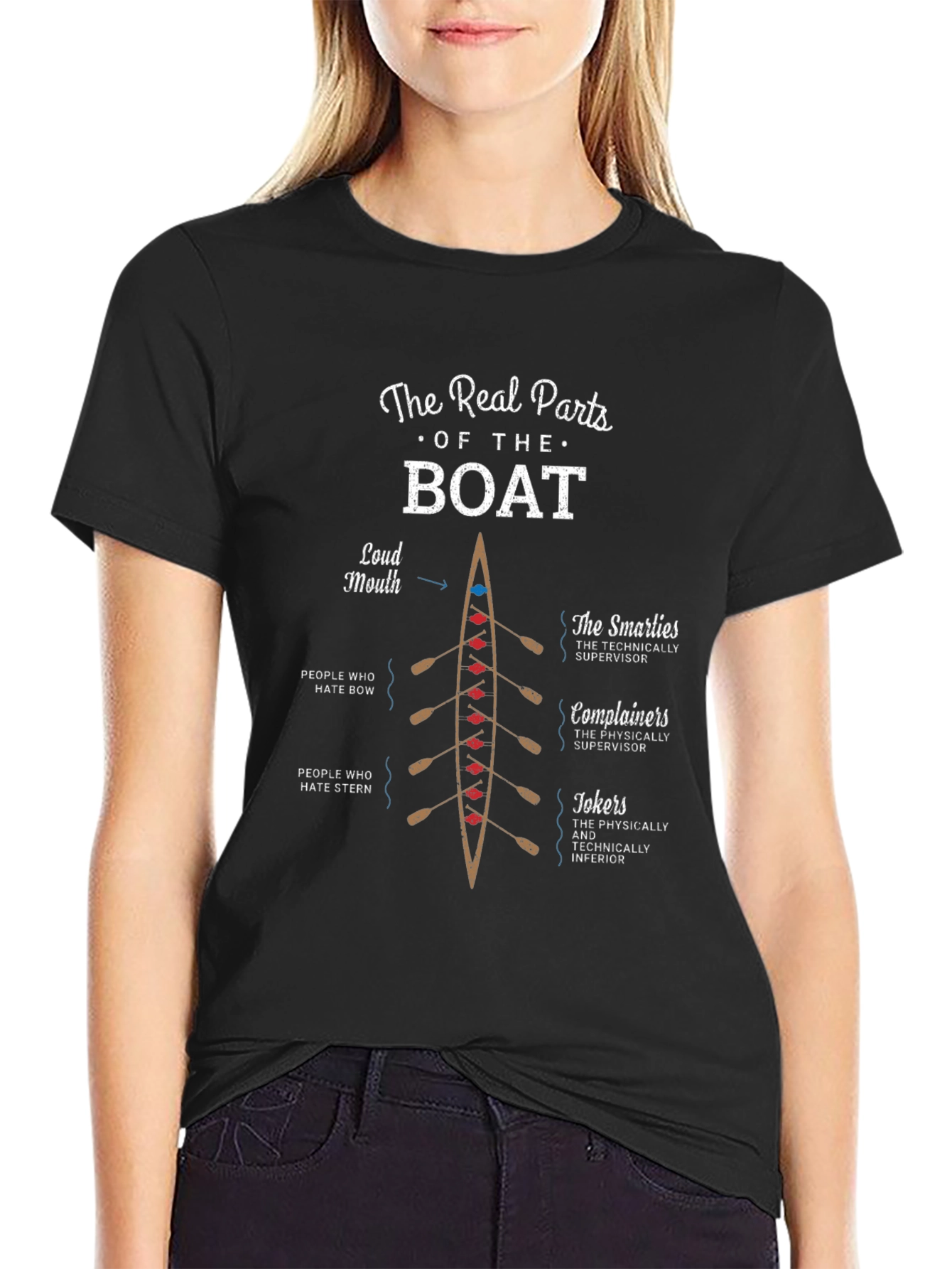 The Real Parts of The Boat Rowing T-Shirt