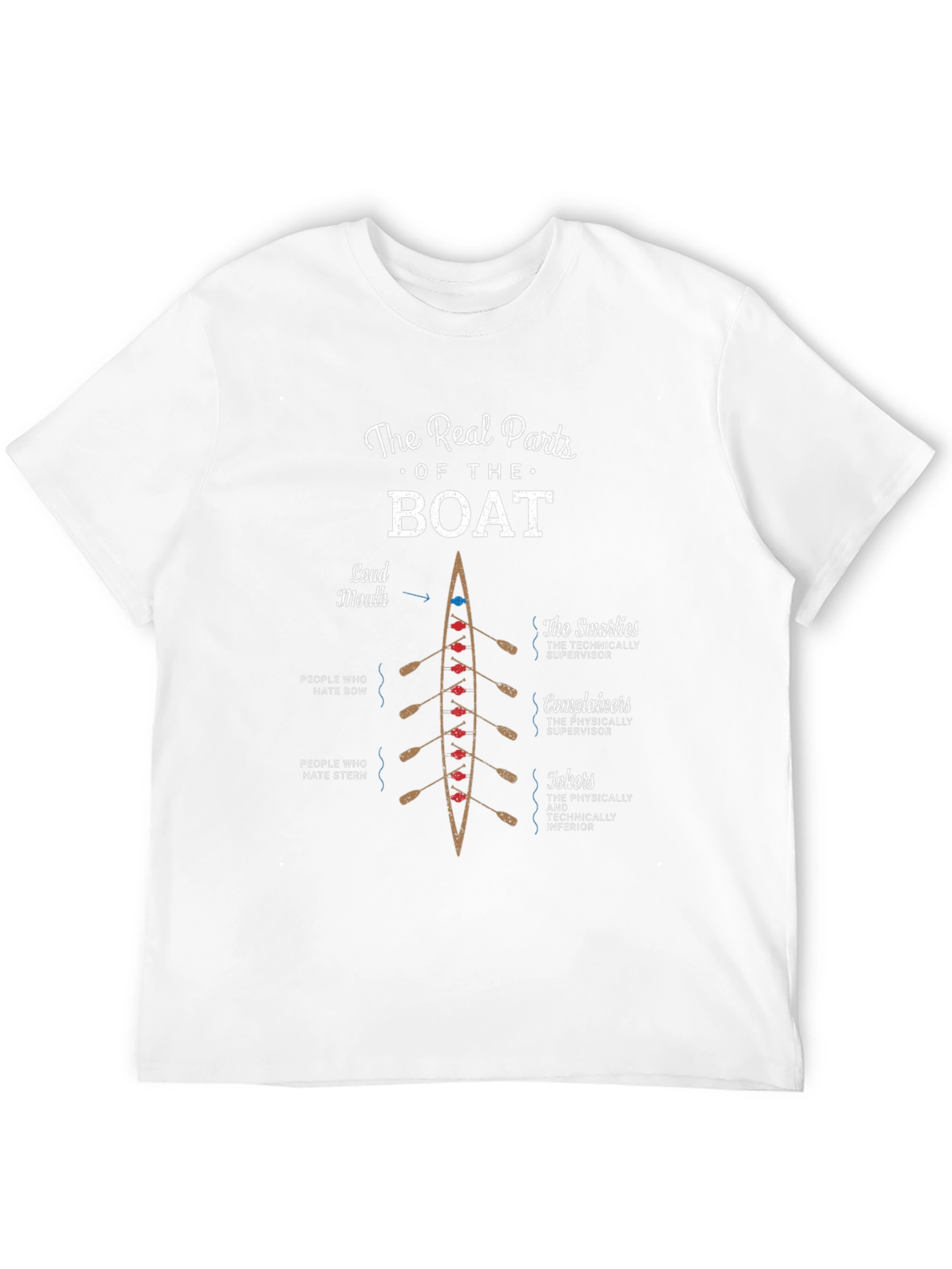 The Real Parts of The Boat Rowing T-Shirt