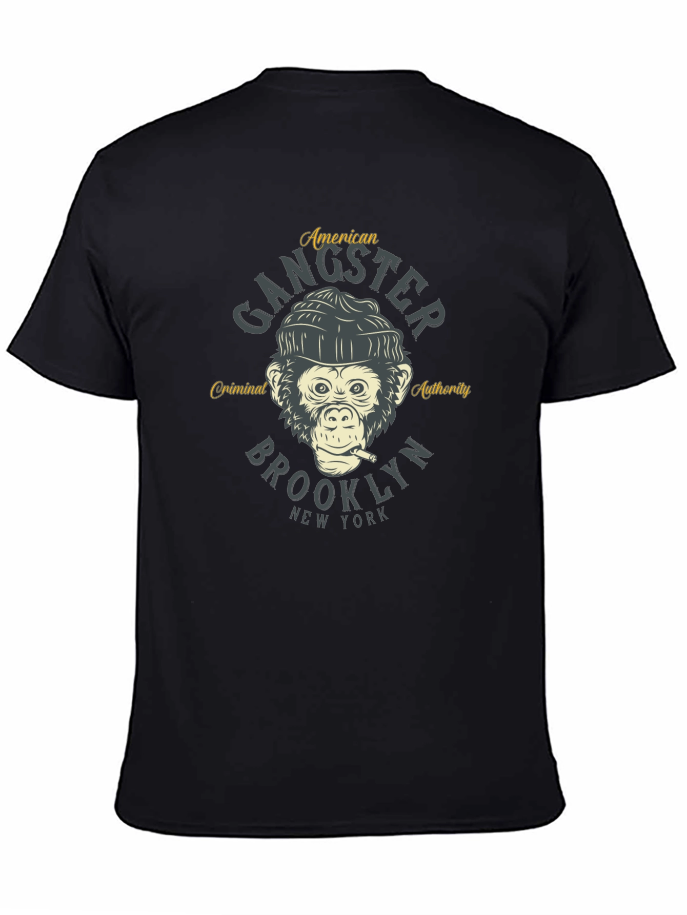 Gangster Monkey Graphic T-Shirt