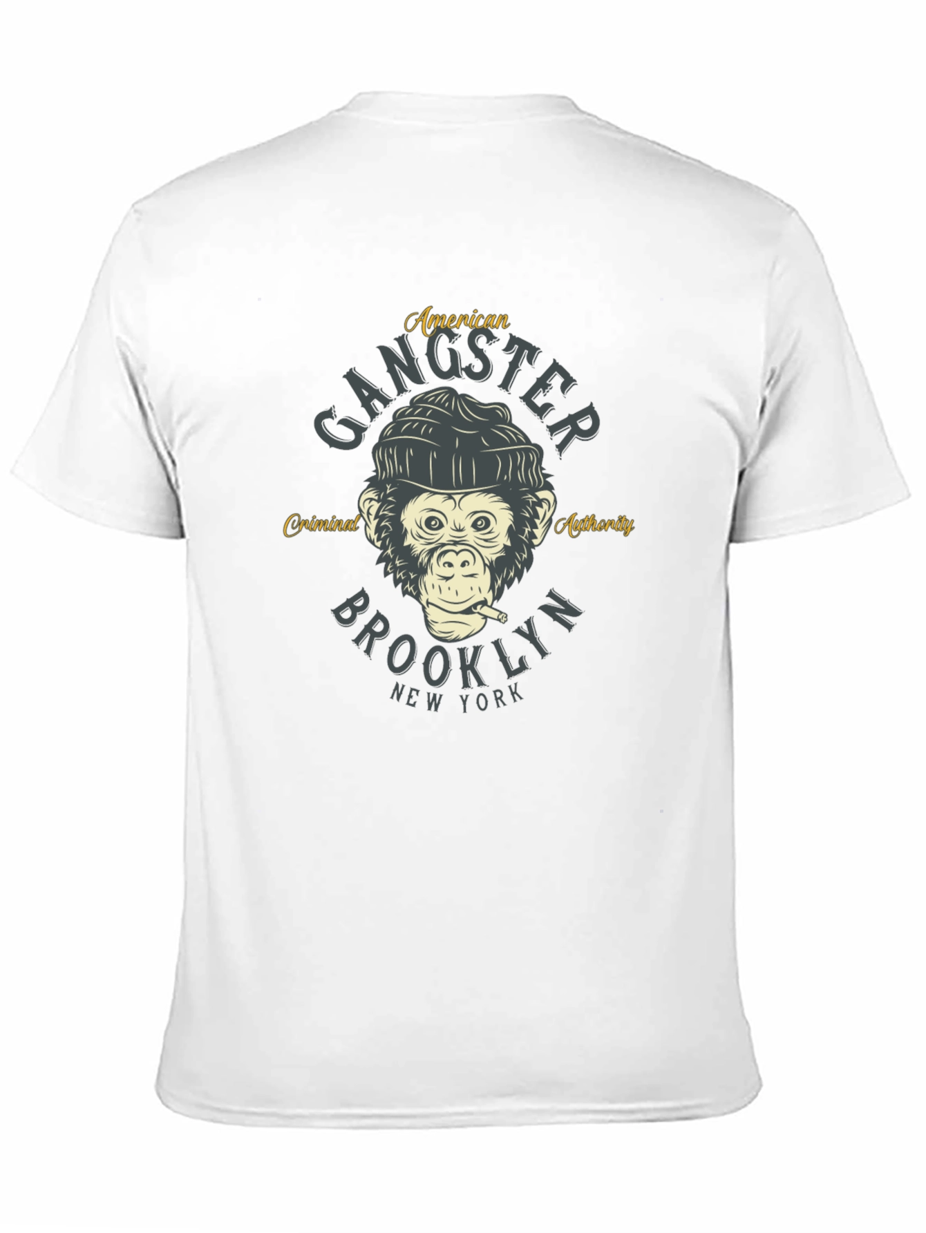 Gangster Monkey Graphic T-Shirt
