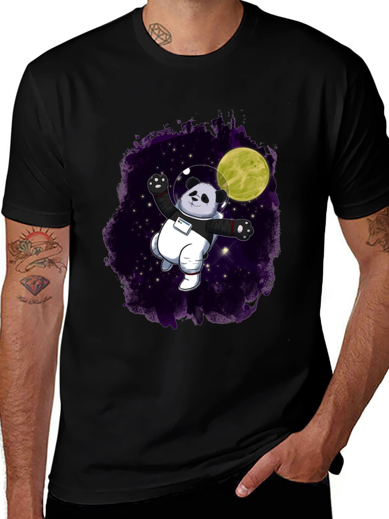 Astronaut Panda Graphic Tee