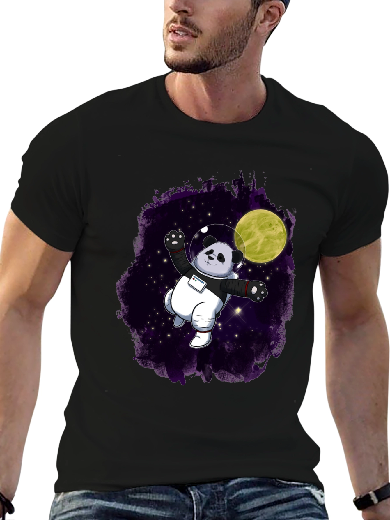 Astronaut Panda Graphic Tee